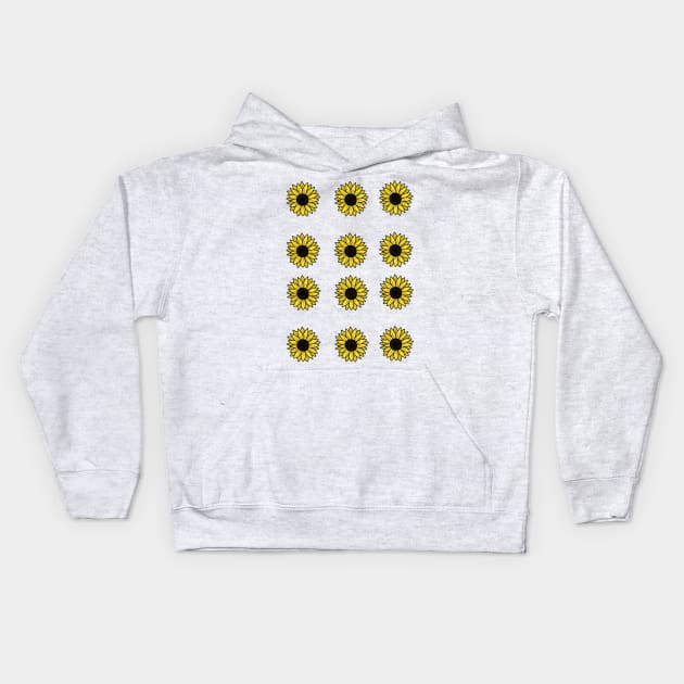 sunflowers Kids Hoodie by amenij